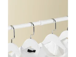 SoBuy Cabide de Pé Telescópico Branco 62x62x200cm Funcional KLS03-II-W