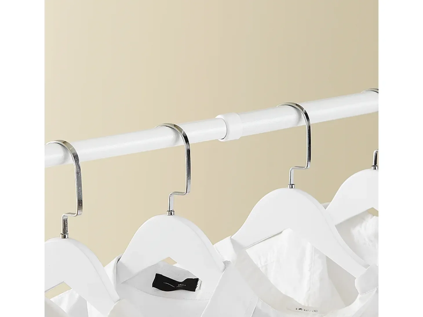 SoBuy Cabide de Pé Telescópico Branco 62x62x200cm Funcional KLS03-II-W