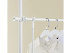SoBuy Cabide de Pé Telescópico Branco 62x62x200cm Funcional KLS03-II-W