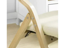 SoBuy cadeira dobrável, cadeira dobrável confortável, cadeira dobrável de madeira FST40-W