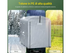 Sobuy Outdoor Car Garage Bicycle Box Tent Tenda à prova de água para carros, motas e ferramentas Garden Shed e Outdoor Storage Silver 120x176x163 cm KLS11-K