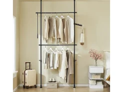 SoBuy Roupeiro de Metal 6 Portas com Gavetas e Espelho Cor Schilling