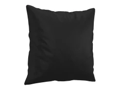 Sofá 2 lugares + almofadas decoração 140 cm couro artif. preto