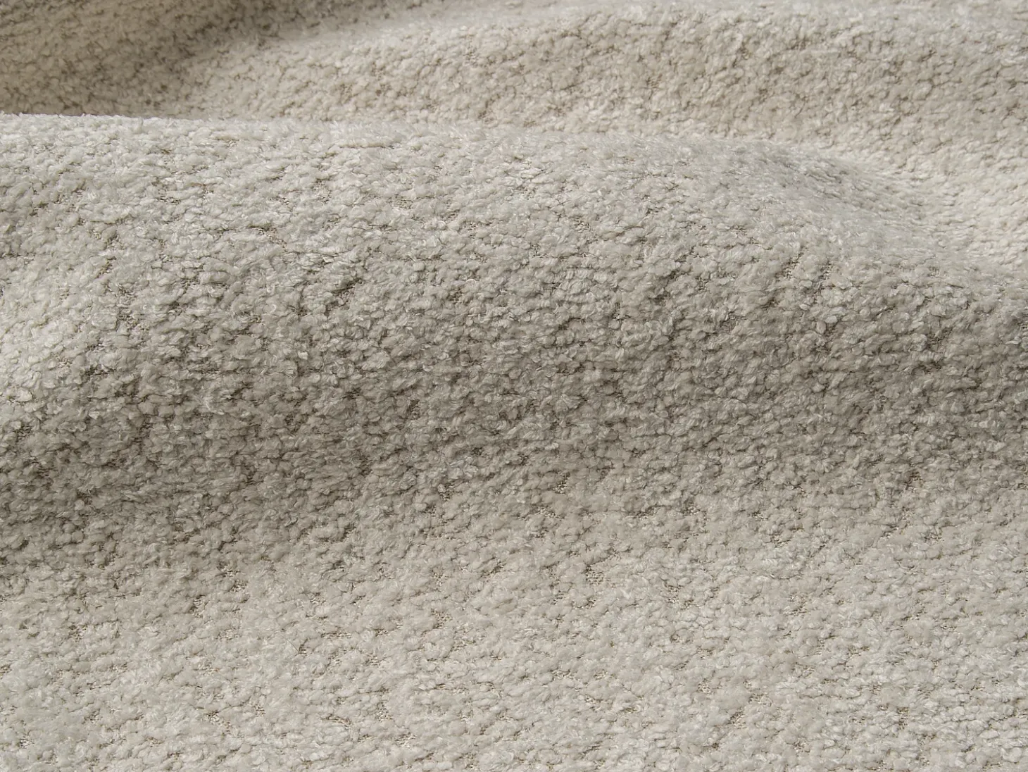 Sofá 4 lugares convertível abertura rápida tecido bouclé bege 160 cm e 22 cm CALITO