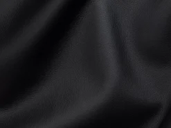 Sofá 3 lugares convertível abertura rápida pele preta, cama 140 cm e colchão 14 cm CALITO