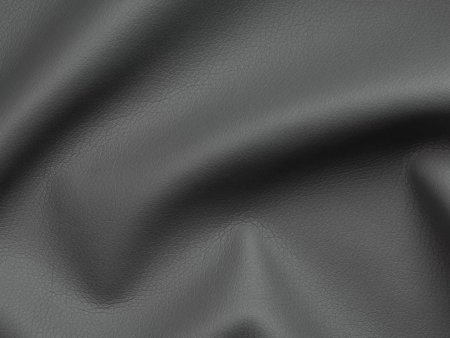 Sofá 3 lugares convertível abertura rápida pele cinza cama 140 cm e colchão 22 cm CALITO