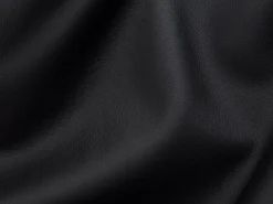 Sofá 3 lugares convertível abertura rápida pele preta, cama 140 cm e colchão 14 cm VIZIR