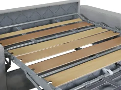 Sofá 3 lugares convertível de abertura rápida em pele sintética preto com colchão de 16 cm - CALITO
