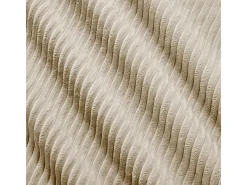 Sofá 2 Lugares Modular de Veludo Cannelado - com 2 Almofadas - 208x103x75cm - Bege