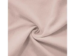 Sofá 4 lugares tecido pelúcia rosa - com 6 almofadas - estrutura madeira maciça - 406x77x81cm