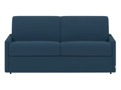 Sofá cama 3 lugares colchão de 22 cm tecido cinzento CALIFE