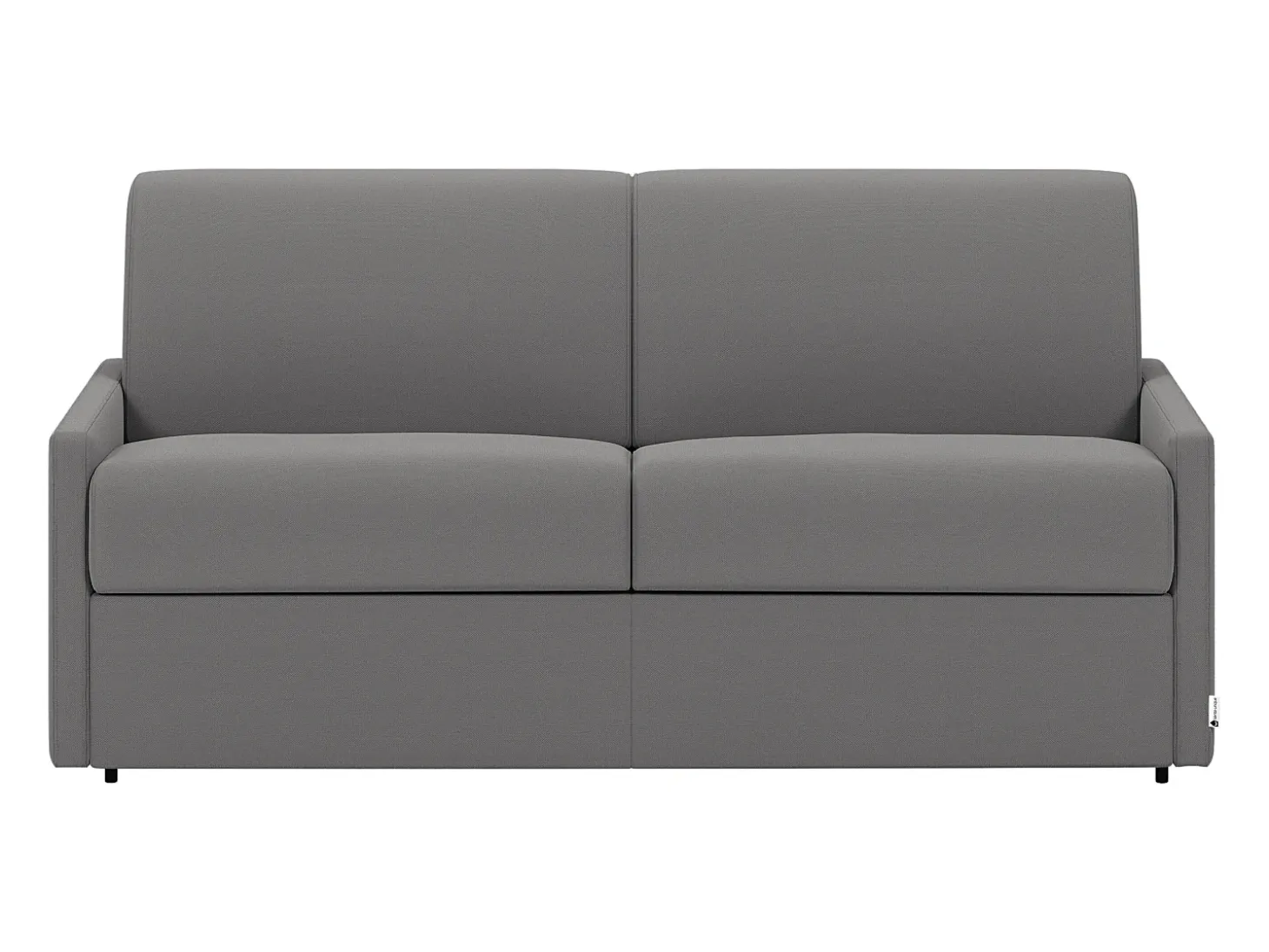 Sofá cama 4 lugares colchão de 22 cm tecido cinzento CALIFE