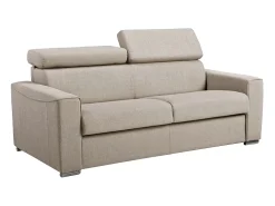 Sofá cama 3 lugares rapidamente convertível 18 cm tecido cinzento VIZIR