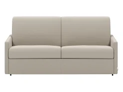 Sofá cama 2 lugares rapidamente convertível 18 cm tecido cinzento CALIFE