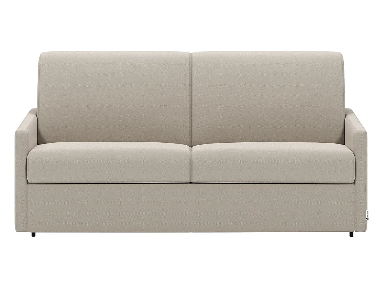 Sofá cama 2 lugares rapidamente convertível 18 cm tecido cinzento CALIFE