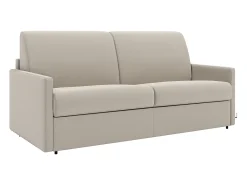 Sofá cama 2 lugares rapidamente convertível 18 cm tecido cinzento CALIFE