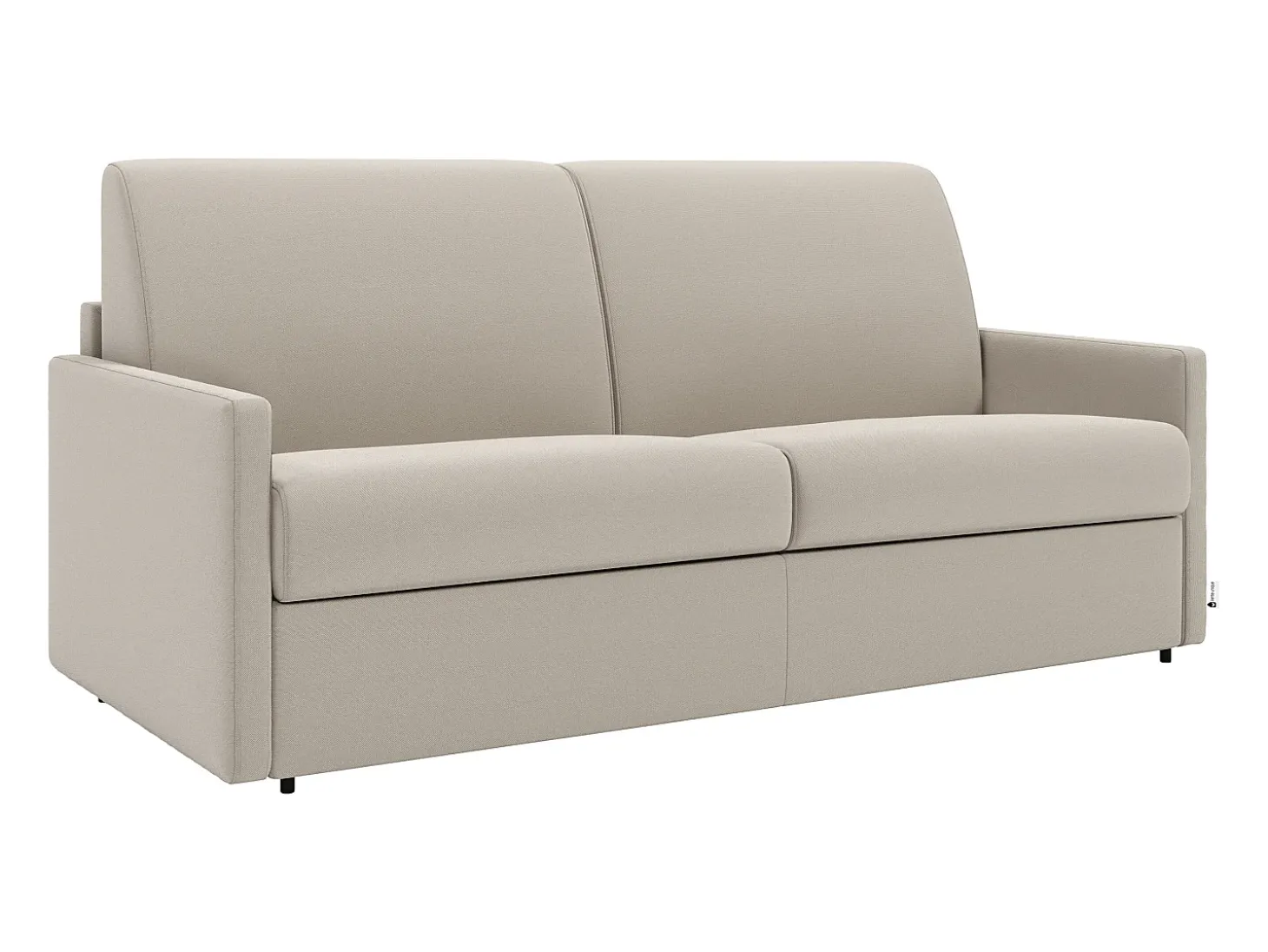 Sofá cama 2 lugares rapidamente convertível 18 cm tecido cinzento CALIFE