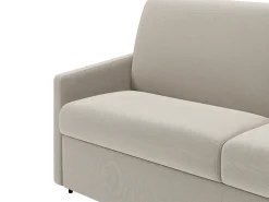 Sofá cama 2 lugares rapidamente convertível 18 cm tecido cinzento CALIFE