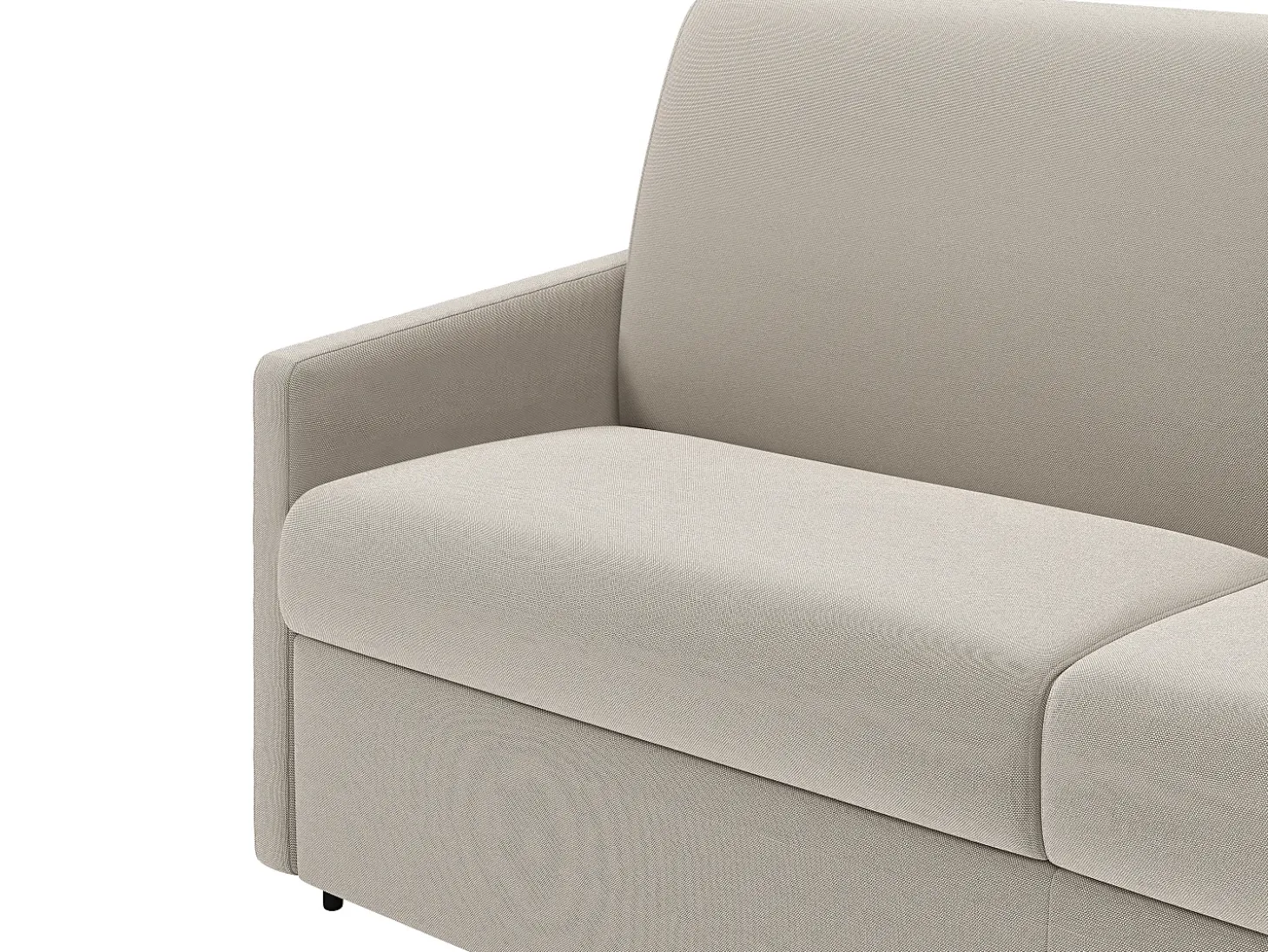 Sofá cama 2 lugares rapidamente convertível 18 cm tecido cinzento CALIFE