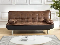 Sofá cama clic clac cor caramelo - MISHAN