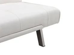 Sofá cama clic clac em pele sintética Branco - GUILLAUME