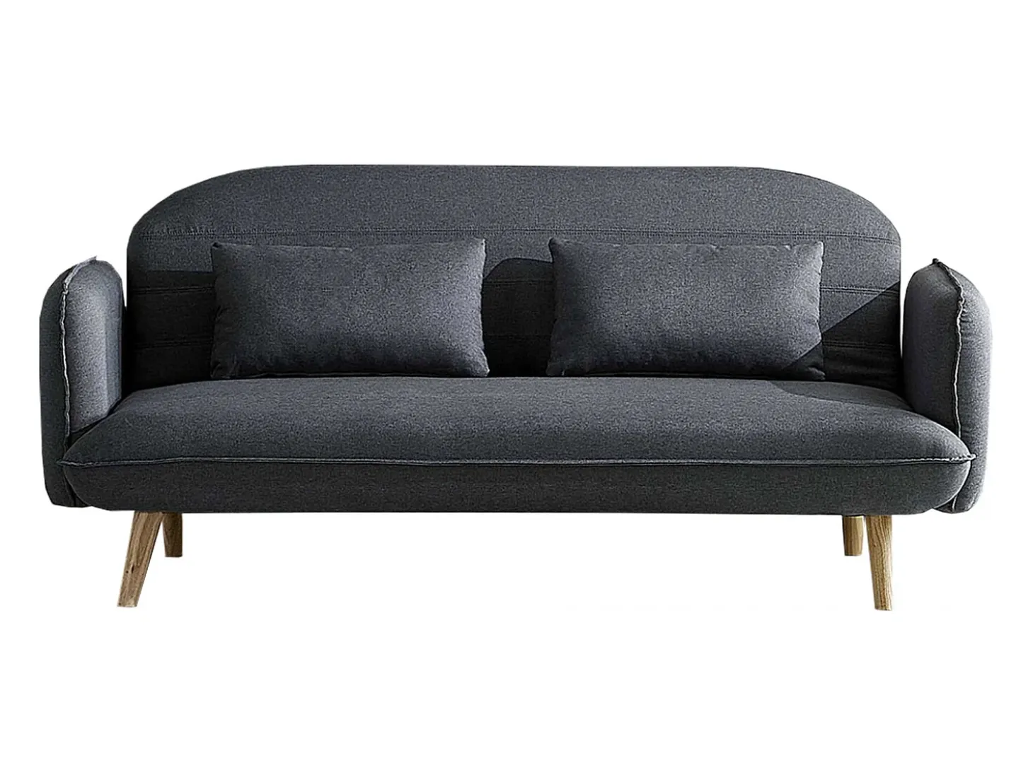 Sofá Cama Conversível Escandinavo 3 Lugares Cinza SOTCHI - Estilo Moderno e Tendência