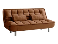 Sofá cama de sistema clic clac em cor caramelo - MISHAN