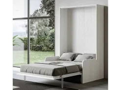 Sofá Cama Kentaro 120 em Cinza Branco com coluna esquerda-direita