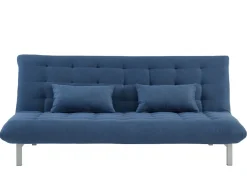 Sofá cama modular 3 lugares Azul - HORNET