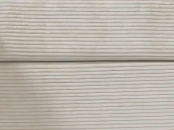 Sofá canto convertível abert. rápida veludo canelado bege, cama ripas largas 160cm VIZIR