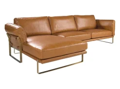 Sofá chaise longue esquerdo em pele de camelo 6231 ANGEL CERDA