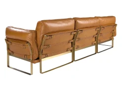 Sofá chaise longue esquerdo em pele de camelo 6231 ANGEL CERDA