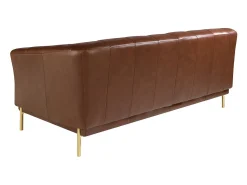 Sofá Chester 2 lugares em pele castanha cognac 6139 ANGEL CERDA