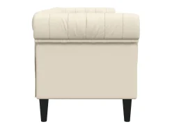 Sofá chesterfield 3 lugares linho