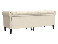 Sofá chesterfield 3 lugares linho