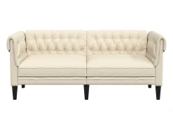 Sofá chesterfield 2 lugares linho