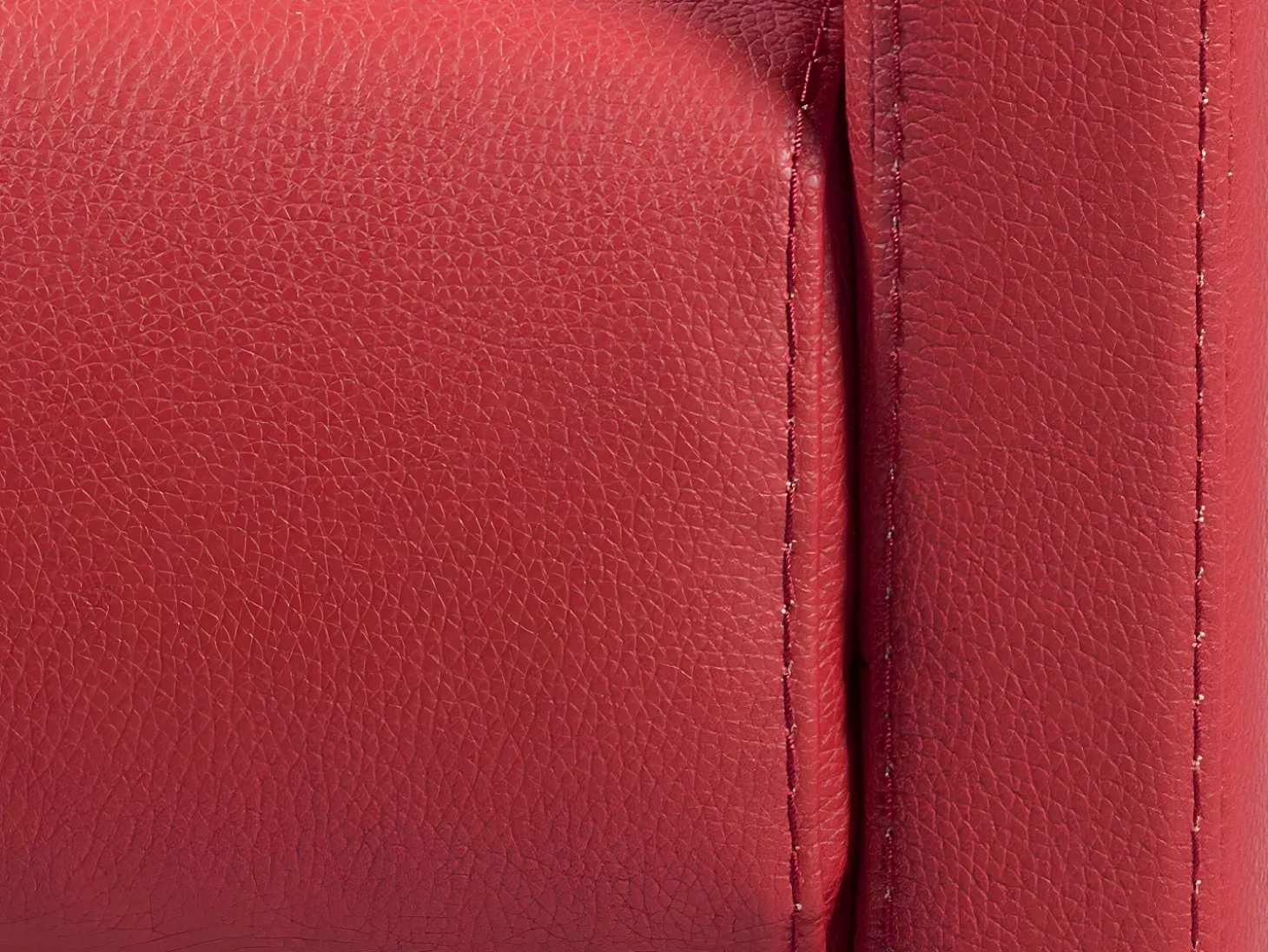 Sofá convertível abertura rápida couro sintético vermelho assento espuma com assento de memória de forma 140 cm colchão 14 cm CALIFE