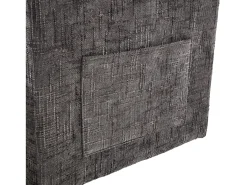 Sofá de 1 lugar com 2 bolsos laterais - Sofá para sala com Suporte para telemóvel e compartimento oculto - chenille cinzento