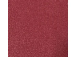 Sofá de 3 lugares 180 cm couro artificial vermelho tinto