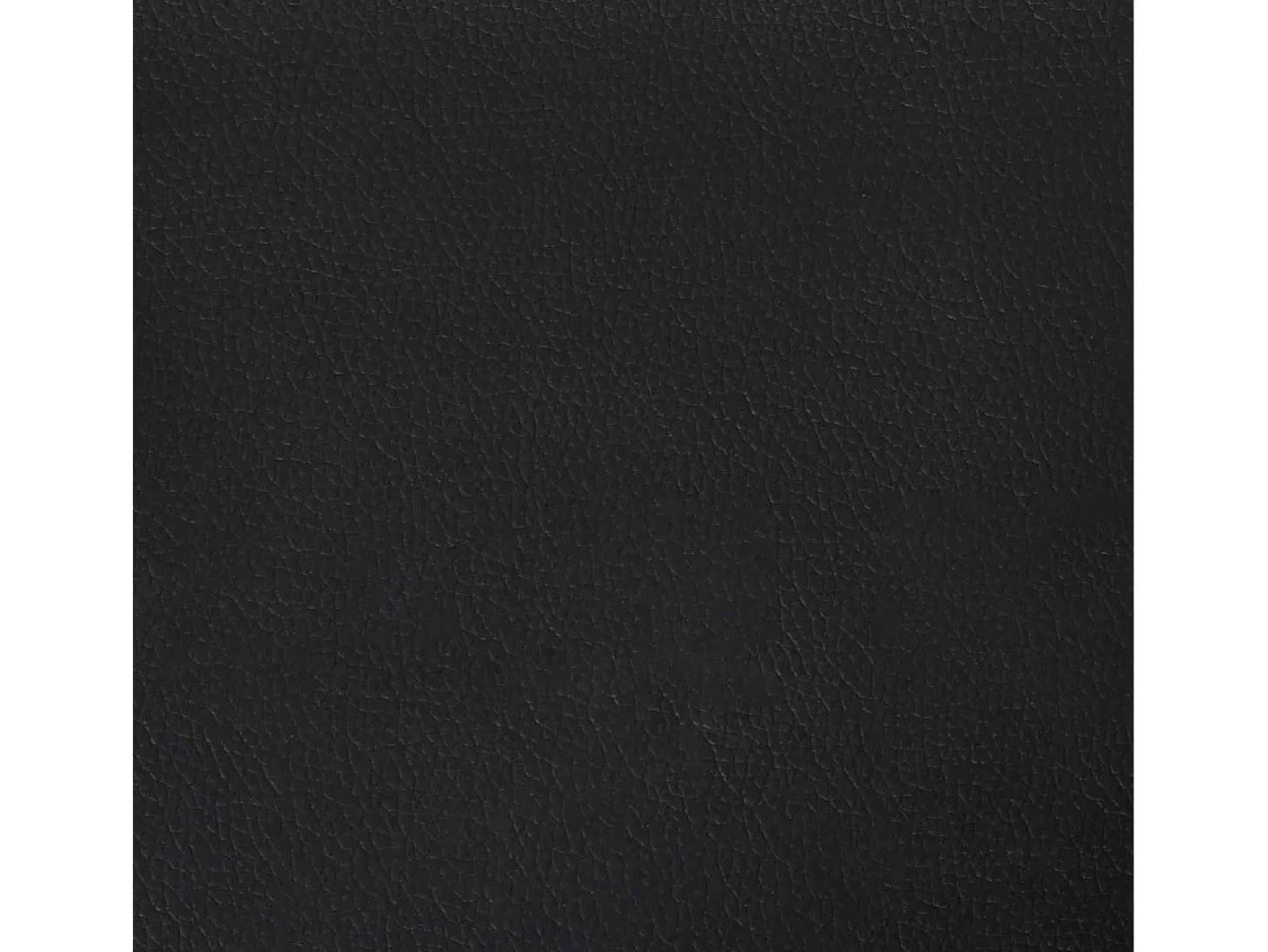 Sofá de 3 lugares 180 cm couro artificial preto