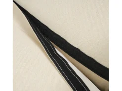 Sofá de 2 lugares com função de extensão - Sofá de relaxamento com encosto ajustável e 2 almofadas - Linho bege