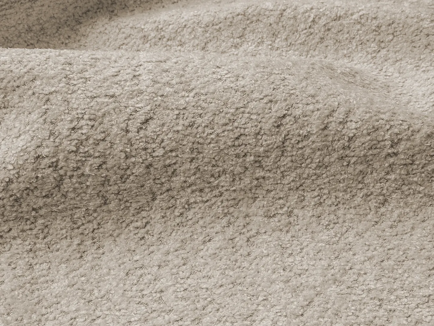Sofá de 3 lugares convertível abertura rápidatecido bouclé bege, cama 140 cm RETUNA II