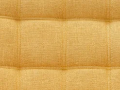 Sofá de 2 lugares e poltrona tecido amarelo mostarda CASERTA
