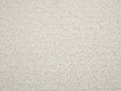 Sofá de 2 lugares e poltrona em tecido bouclé branco OSSANA