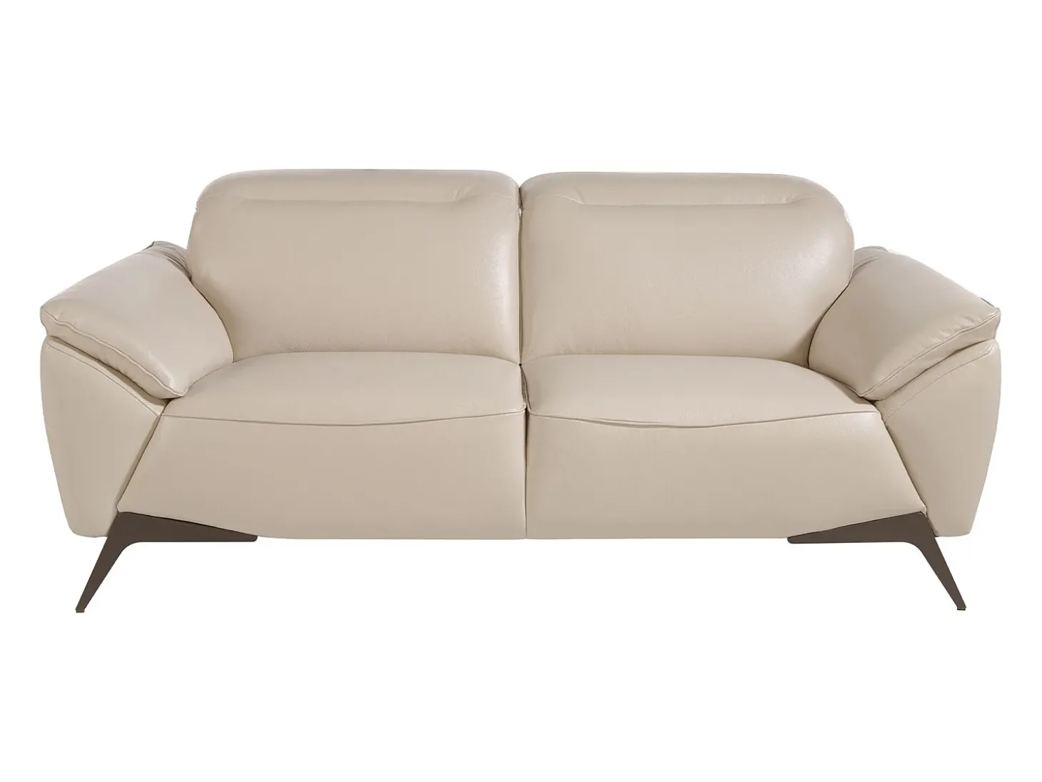 Sofá de 2 lugares em pele taupe 6131 ANGEL CERDA