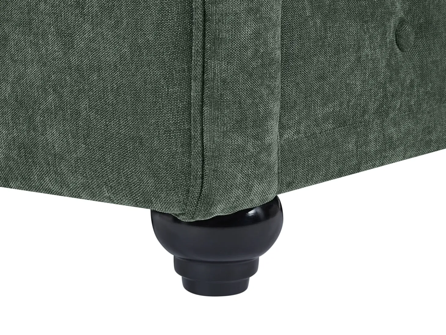 Sofá de 3 lugares em tecido cor verde CHESTERFIELD