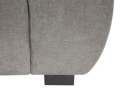 Sofá de 2 lugares em tecido cinza acolchoado estilo design BERENIA
