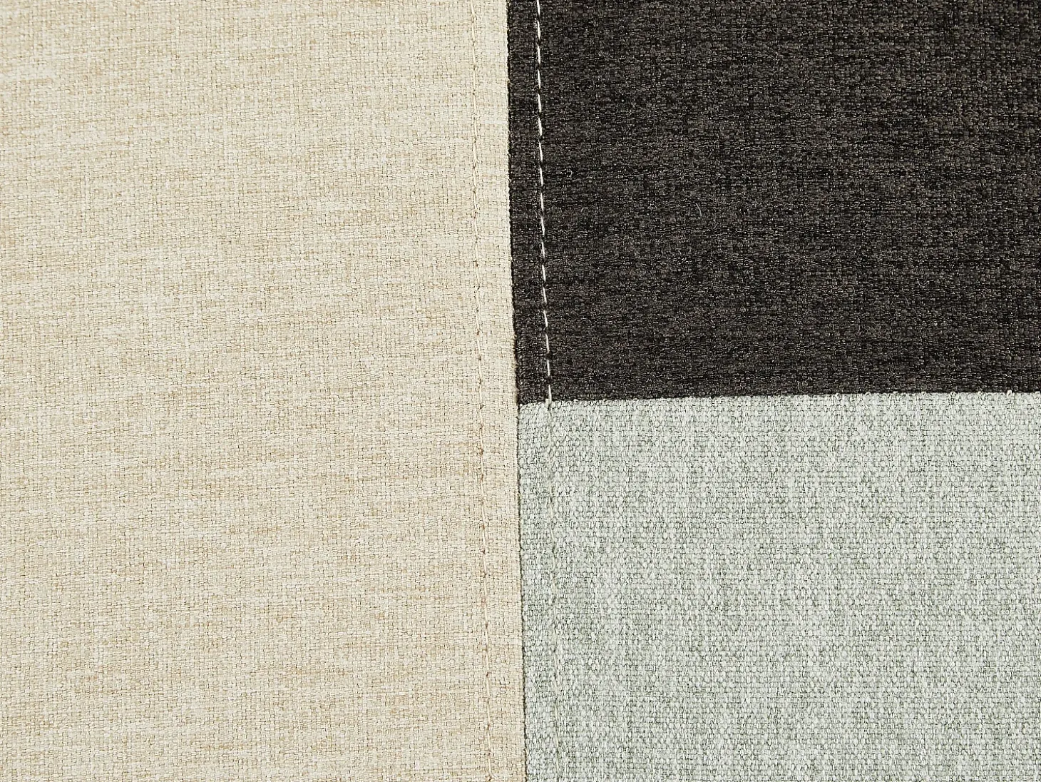 Sofá de 3 lugares em tecido patchwork estilo escandinavo SERTI II
