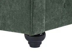 Sofá de 2 lugares em tecido de cor verde CHESTERFIELD