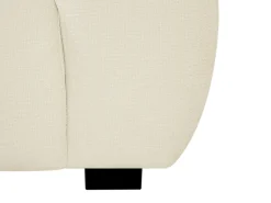 Sofá de 2 lugares em tecido bege acolchoado estilo design BERENIA